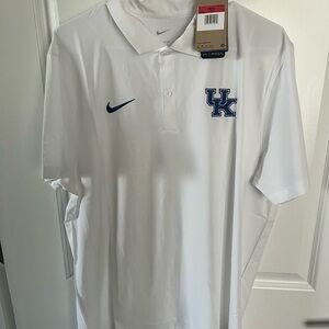 Nike White University of Kentucky Polo